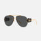 Versace grey pilot sunglasses featuring iconic jellyfish