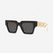 Versace squared combi black acetate sunglasses