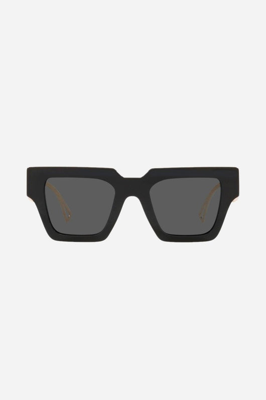 Versace squared combi black acetate sunglasses - Lux Studios