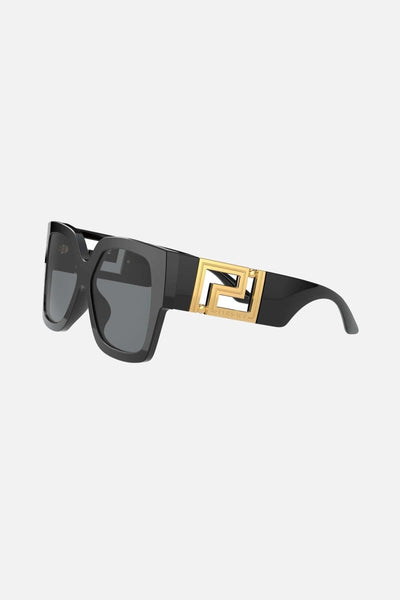 Versace squared oversized grey sunglasses - Lux Studios