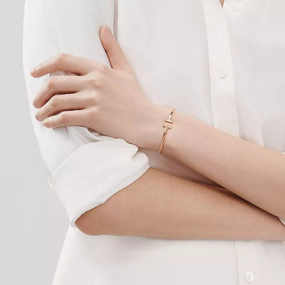 T BRACELET 1.8MM MOP DIAMOND ROSE GOLD