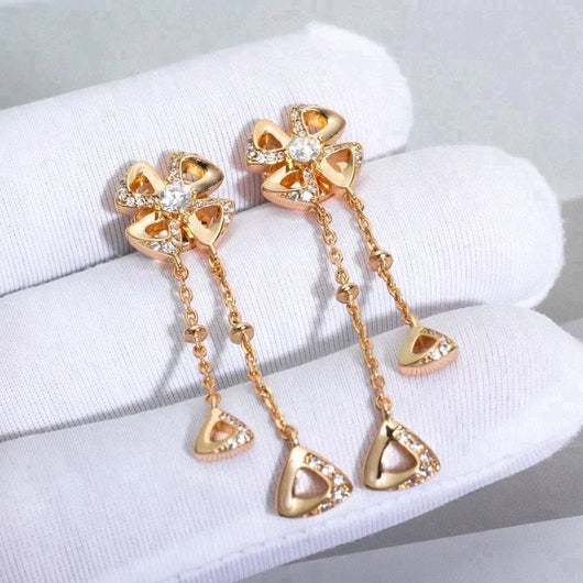 FIOREVER ROSE GOLD DIAMONDS EARRINGS