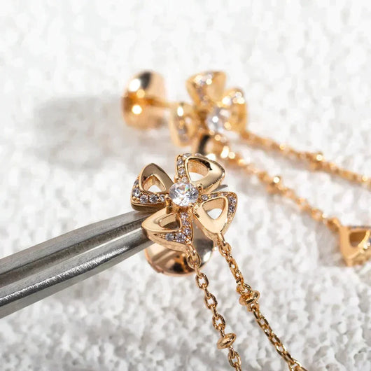 FIOREVER ROSE GOLD DIAMONDS EARRINGS